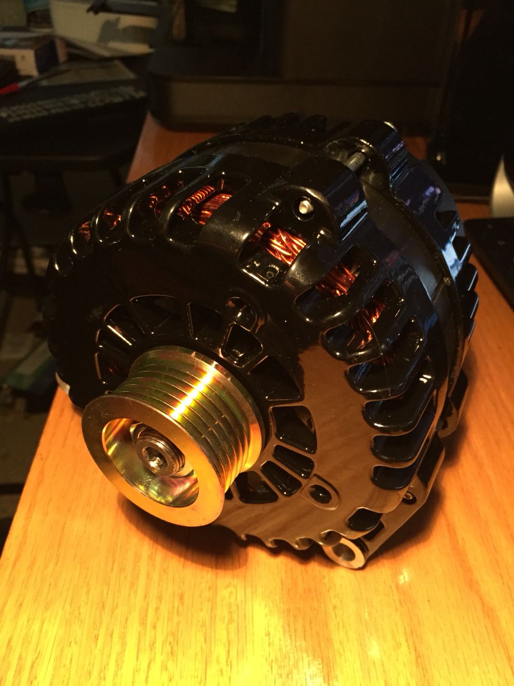 My New 240 Amp Black Powder Coated Alternator Chevy Silverado My New 240 Amp Black Powder Coated Alternator Computer Mouse Coating