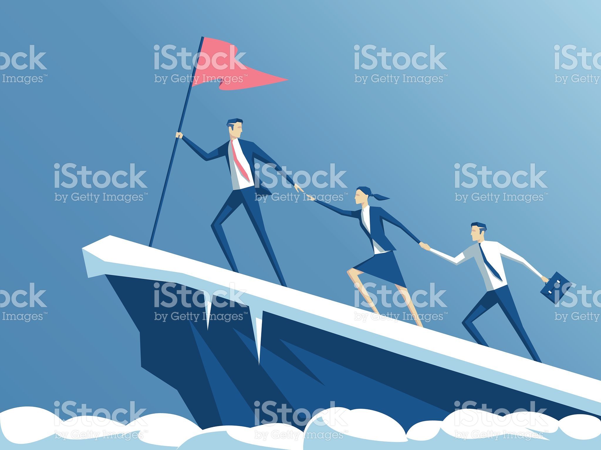 Team and mountain team and mountain — стоковая векторная графика и другие изображения на тему Руководство Стоковая фотография Business People, Business Man, Presentation, Social Media Ad, Mountain Top, Business Finance, Free Vector Art, Photo Illustration, Istock