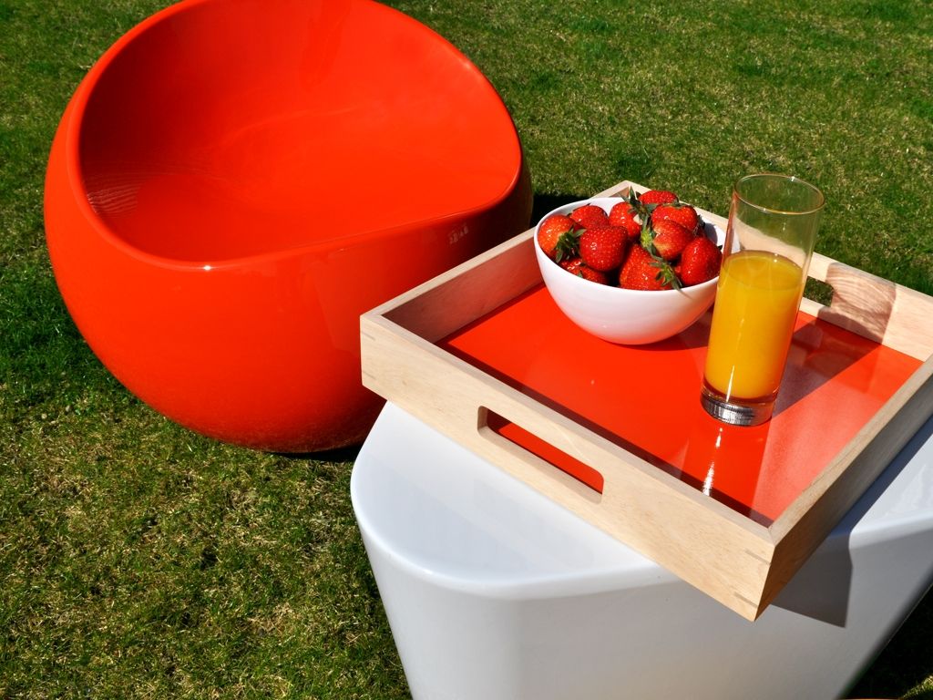 Ball chairs colored orange finn stone & xlboom http://www.diiiz.com ... Ball chair finn stone