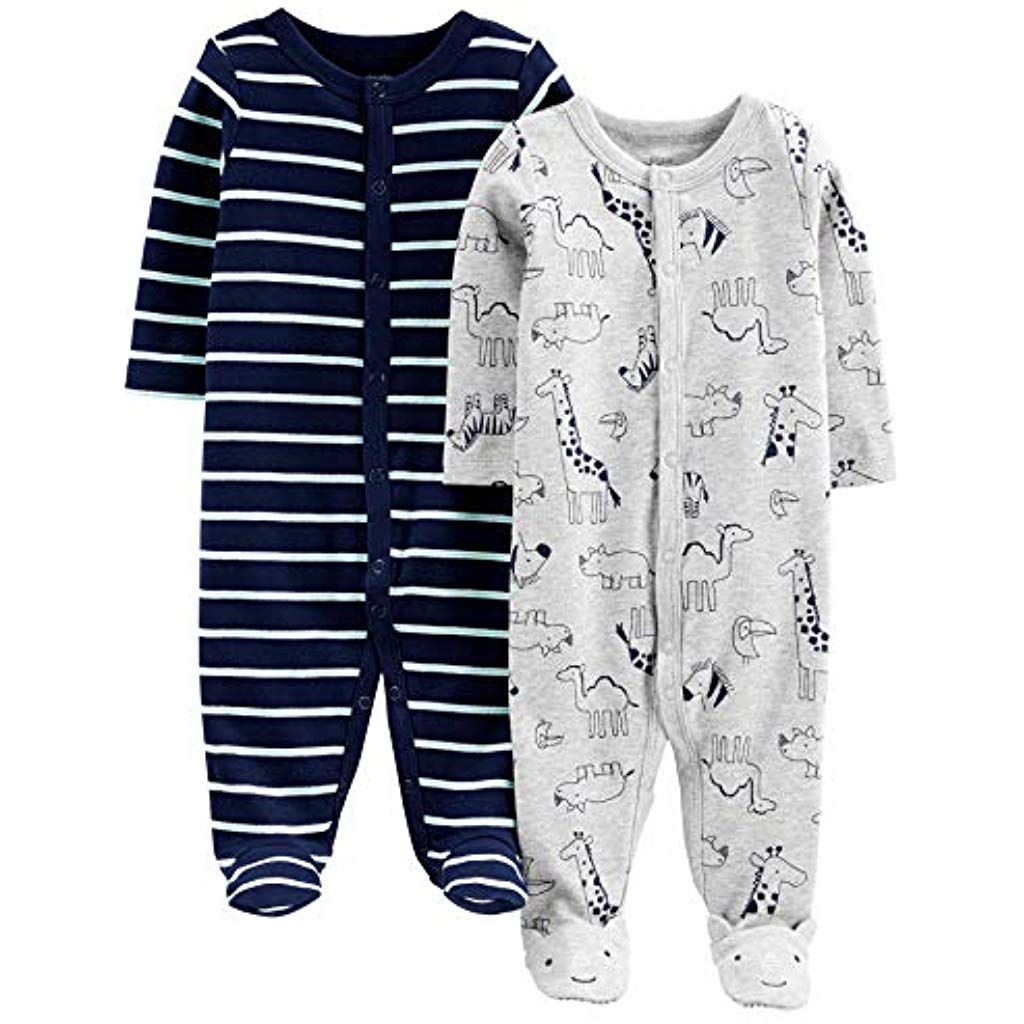 confezione da 2 pezzi Simple Joys by Carters Baby in cotone per dormire e giocare