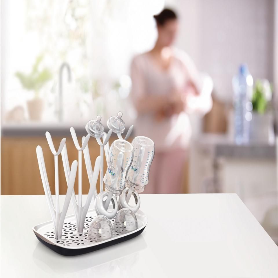 Baby bottle drying rack, Avent bottles, Drying rack