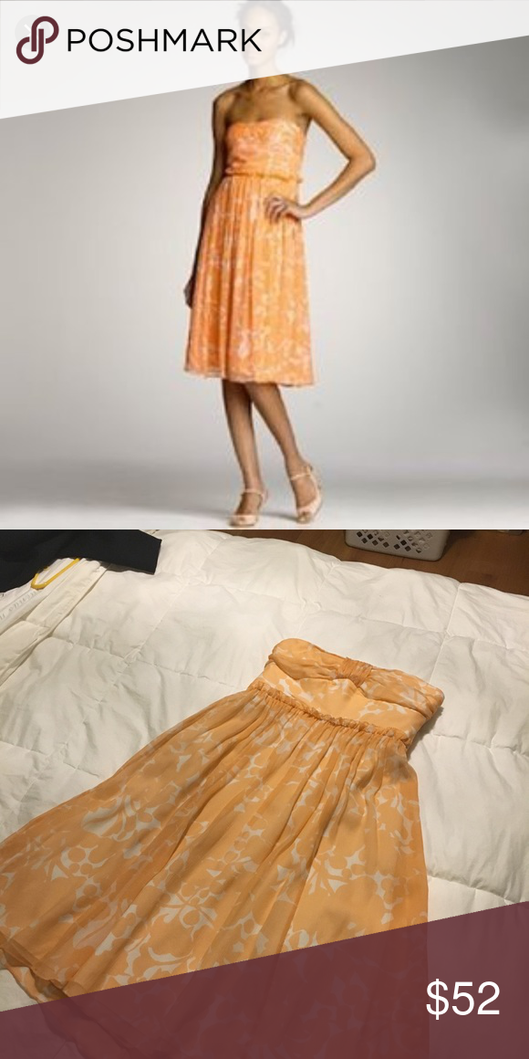 J Crew Whitney Dress Size 2 Cantaloupe Color J Crew Whitney Dress Size 2 Cantaloupe Color