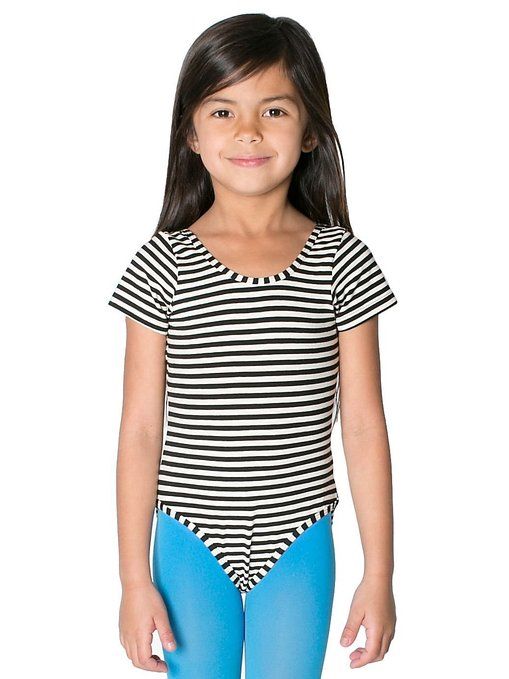 Spandex Jersey Short Sleeve Leotard - | American apparel kids, American