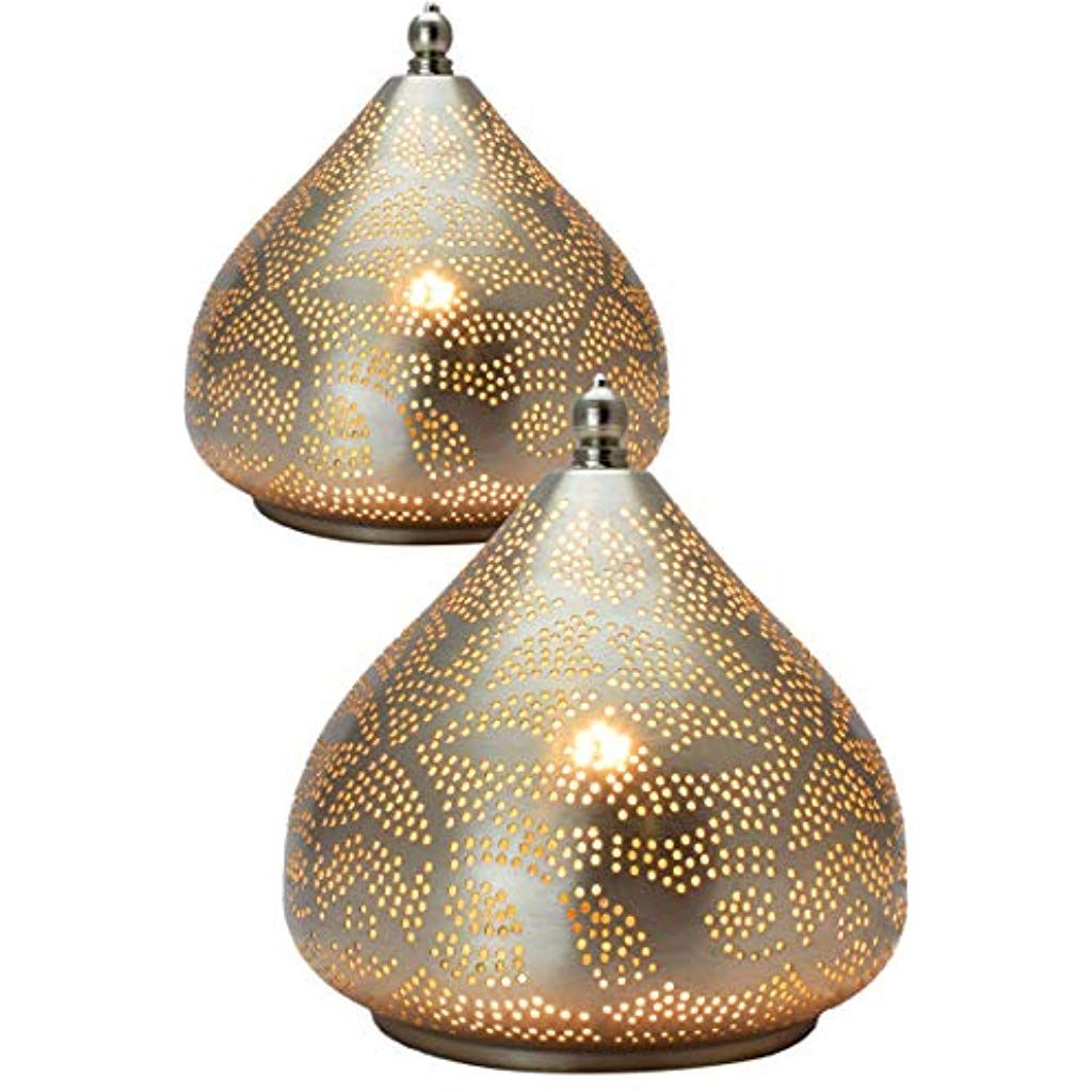 Orientalische Marokkanische Tischlampe Lampe Leuchte Tischleuchte Nachttischlampe Laterne Kais Schwarz