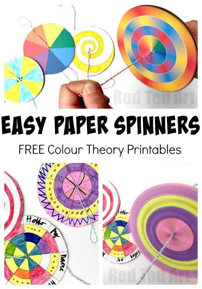 DIY Paper Spinner Toys