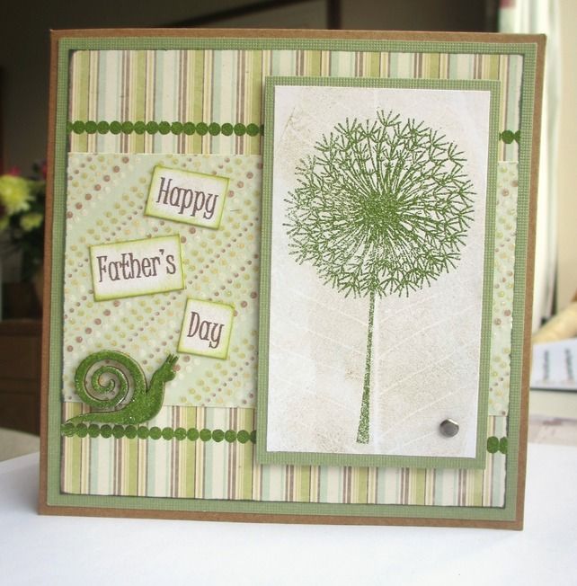 Father',s Day Card Dandelion Green Cards, Happy fathers day, Fathers day