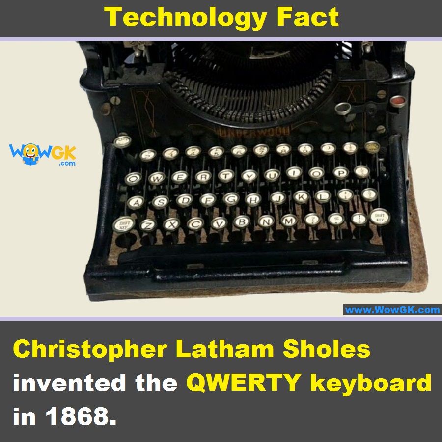 The first keyboard Keyboard, Inventions, First typewriter