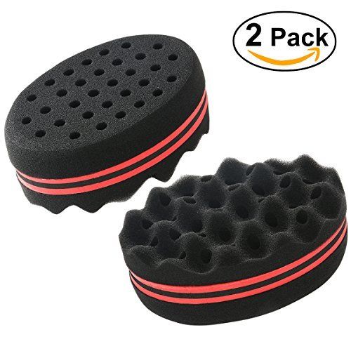 ma-on doppio lato Magic afro Braid Style Wave Hair Curl Sponge Brush ma-on doppio lato Magic afro Braid Style Wave Hair Curl Sponge Brush