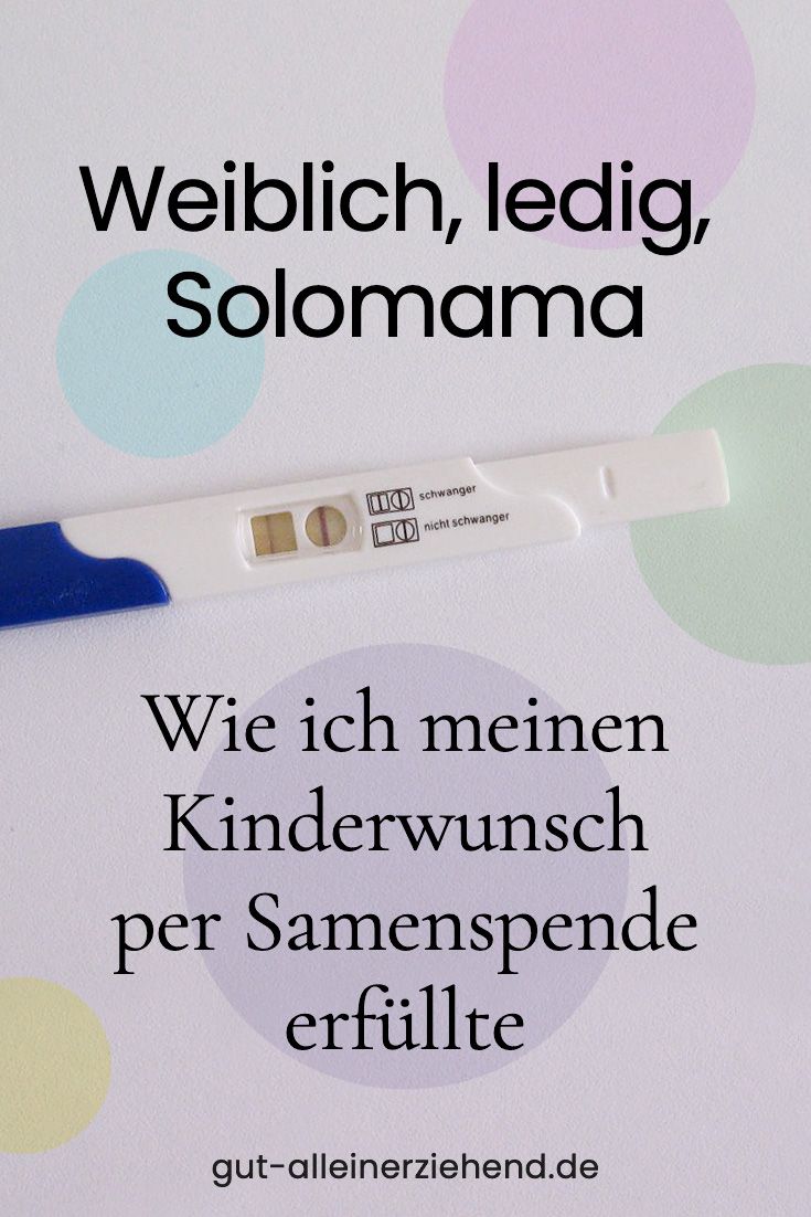 Single mutter samenspende