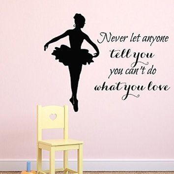 Beautiful Ballet Ballerina Wall Decal,Removable Dancing Ballet Girls Wall Sticker for Dancing Room Women Bedroom Vinyl Wall Decals,Black Beautiful Ballet Ballerina Wall Decal,Removable Dancing Ballet Girls Wall Sticker for Dancing Room Women Bedroom Vinyl Wall Decals,Black