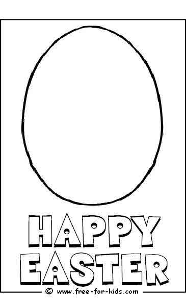 blank egg colouring picture emily pinterest easter colouring