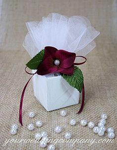 Pearl Wedding Favor Accent 8mm Beads Large Scalloped Tulle Pearl Wedding Favor Accent 8mm Beads Large Scalloped Tulle Circles Silk Hydrangea