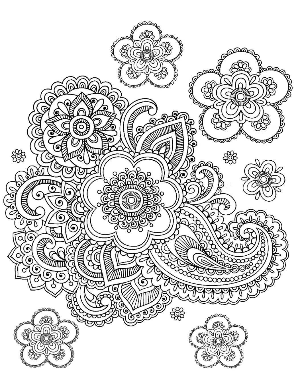 Raskraskiantistressornamentjpg 10391326 Paisley coloring pages