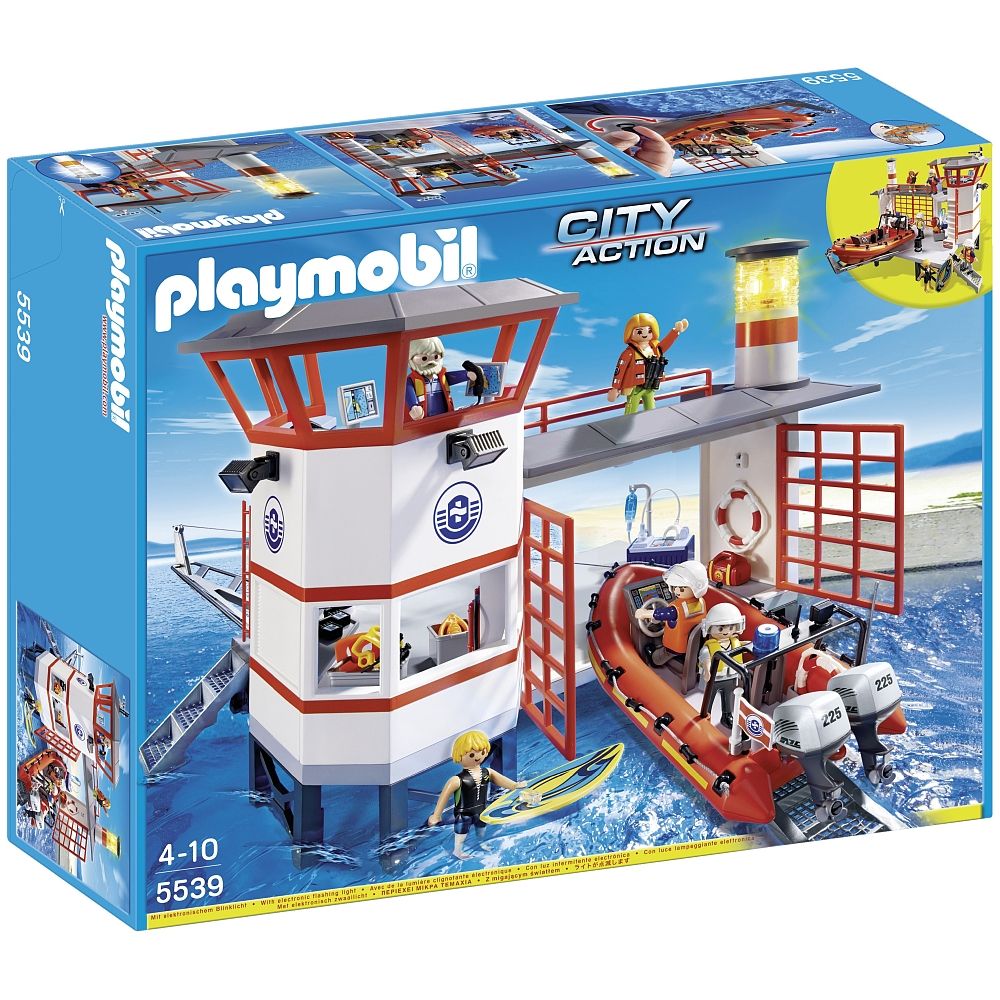 Playmobil Nouveautés 2014 Poste De Secours Des Sauveteurs Des Mer 5539 Playmobil Toys R Us Coast Guard Stations Playmobil Coast Guard