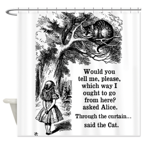 Alice In Wonderland Shower Curtain By Inspirationz Store Alice