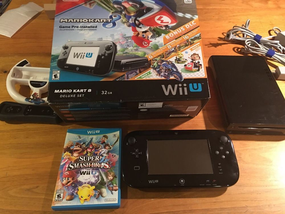 Nintendo Wii U Mario Kart 8 Deluxe Edition 32gb Black Console With Extra Game Mario Kart 8 Mario Kart Wii U Nintendo Wii U Mario Kart 8 Deluxe Edition 32gb Black Console With Extra Game Mario Kart 8 Mario Kart Wii U