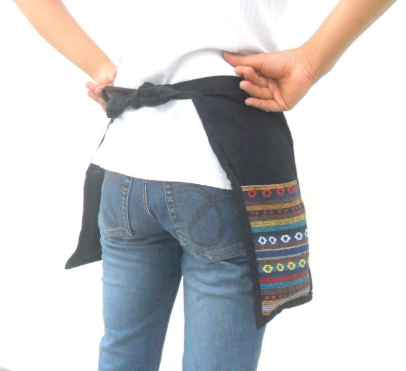 Download Half Waist Apron waitress apron With Pocket Embroidered Apron Unisex Waist Apron Barber Apron ...
