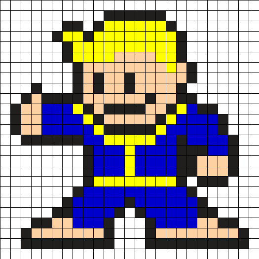 Fallout Pixel Art Grid - FREE DOWNLOAD
