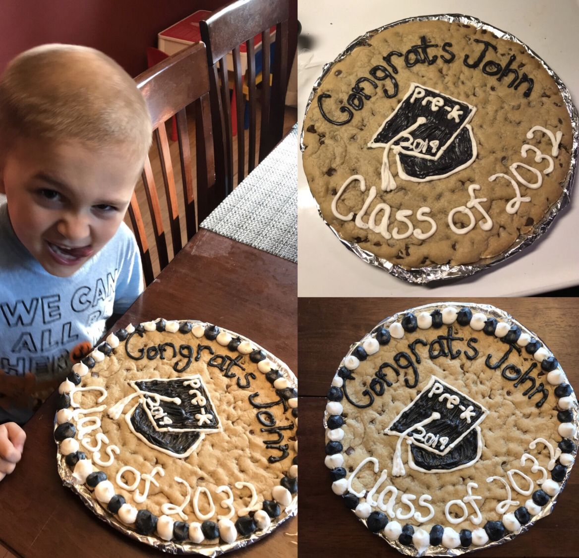 cookie cake graduation decorations