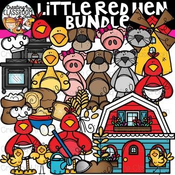 Little Red Hen Clipart Bundle {Reading Clipart} is perfect for creating classroom resources for this timeless classic! This set also includes Toppers and Faces clipart. There are a total of 69 images (34 in color and 35 in bw). All images are provided in 300 dpi which allow images to be resized while still maintaining a crisp and clear appearance. Red Classroom, Primary Classroom, Classroom Decor, Classroom Organization, Student Activities, Teacher Resources, Classroom Resources, Teacher Clipart, Classroom Clipart
