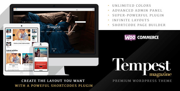 Tempest - Magazine WordPress Theme ⠀ This is a theme made by TouchSize, a well-known premium themes and plugin creator www.touchsize.com. The company is a leading WordPress developer that always looks for quality and beautiful aesthet... ⠀ # #blogmagazine #newspaper #premium #retina #themeforest #upcode #woocommerce #wordpress #audio #blog #video #magazine #minimal #fashion #modern #news #review #responsive #editorial #slideshow #clean Premium Wordpress Themes, Free Wordpress Themes, Magazine Website, Woocommerce Wordpress Themes, Get Instagram, Wordpress Developer, Theme Template, Themes Free