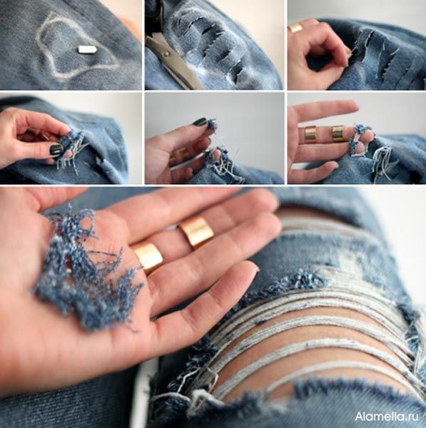 5 Ideas Diy Para Customizar Tus Vaqueros Viejos En Casa Hacer Pantalones Pantalones Vaqueros Rotos Como Rasgar Pantalones