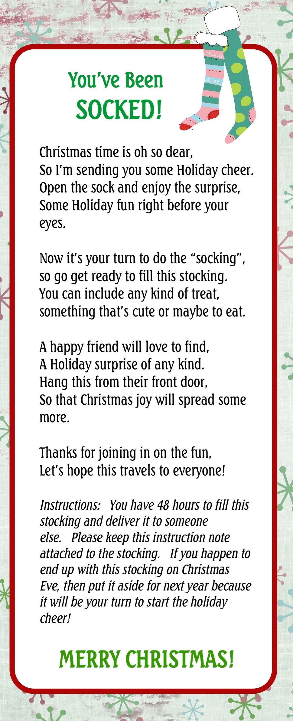 Youve been Socked! The 7th Whimsical Working day of Pinterest graphic relating to You Ve Been Socked Printable named Youve been Socked! The 7th Whimsical Working day of Pinterest
