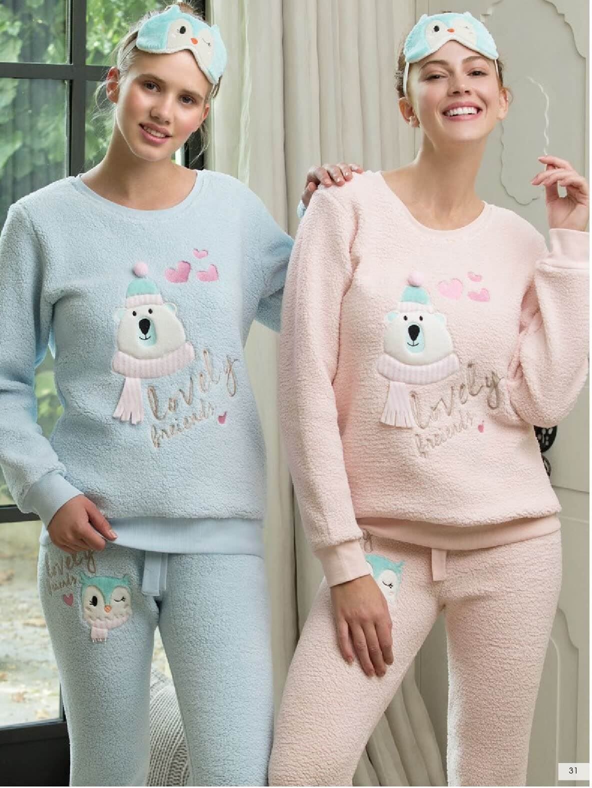 Feyza 3107 Polar Welsoft Bayan Pijama Takim Markhacom Newseason Fashion Kadin Moda Yenisezon Stil Pijama P Cute Sleepwear Kids Outfits Girls Nightwear