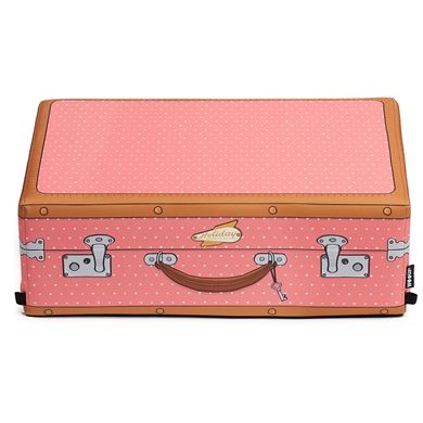 I Love Home Holiday Pink Bavul Puf Bavullar