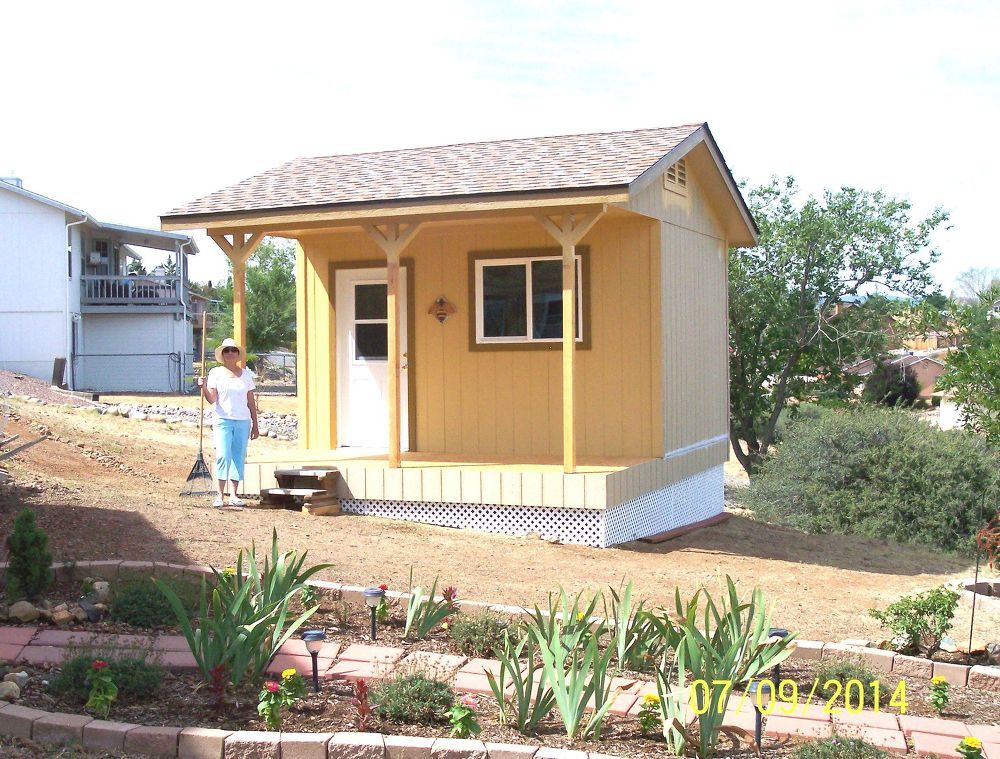 Golden Yellow Garden Shed | Shed, Farmhouse sheds, Garden shed