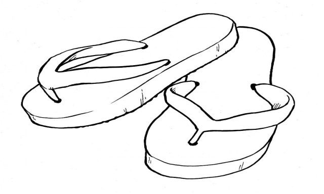 Wonderful Photo of Flip Flop Coloring Pages entitlementtrapcom