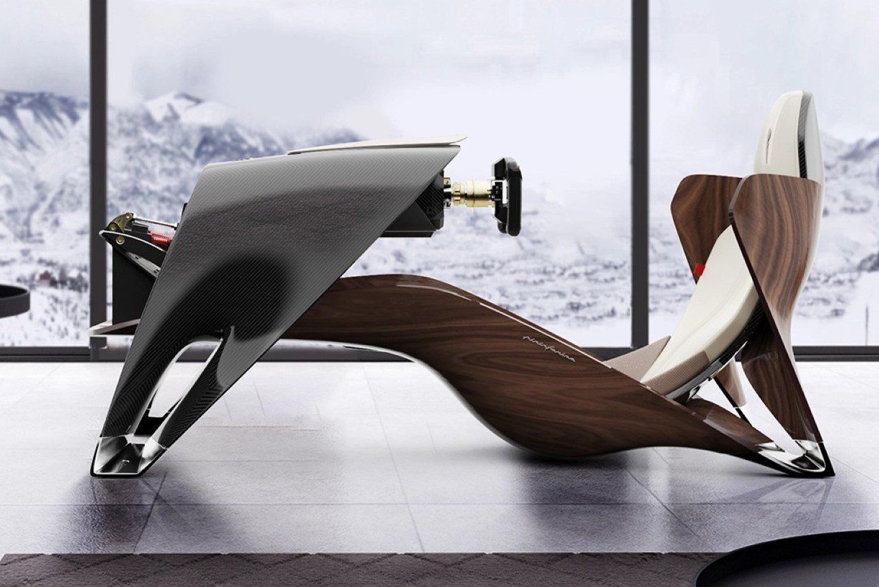 This Pininfarina Racing Rig Concept might be the most Gorgeous Simulator Setup ever made