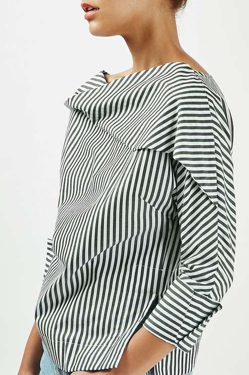Twist Stripe Top By Boutique High Fashion Street Style Striped Top Fashion