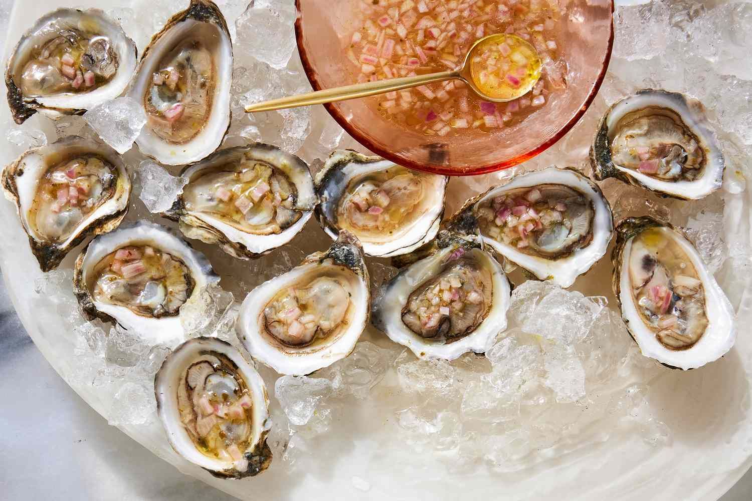 Oysters With Yuzu Kosho Mignonette Recipe Oyster Recipes Recipes oysters-with-yuzu-kosho-mignonette-recipe-oyster-recipes-recipes
