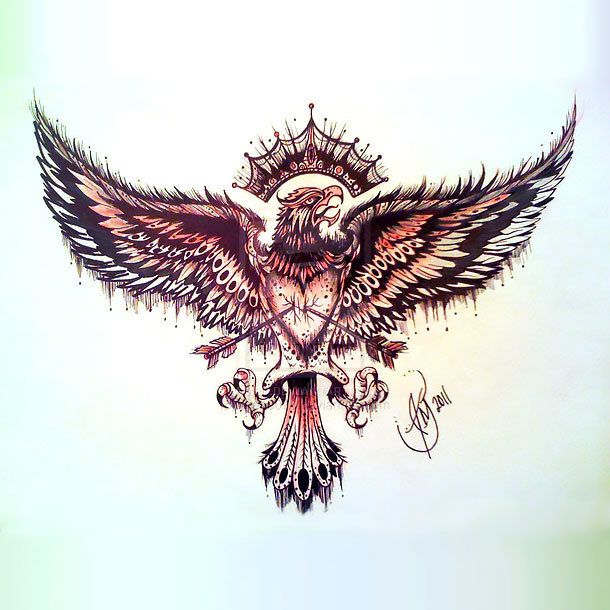 42 Of 365 Old School Eagle Tattoo Drawing Done Yesterday Dfmurcia Eagle Tattoo Traditional Eagle Tattoo Old School Tattoo Designs