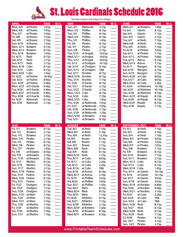 Pin by Mary McDale on Cardinals Baseball | Boston red sox schedule, Phillies schedule, Braves ...