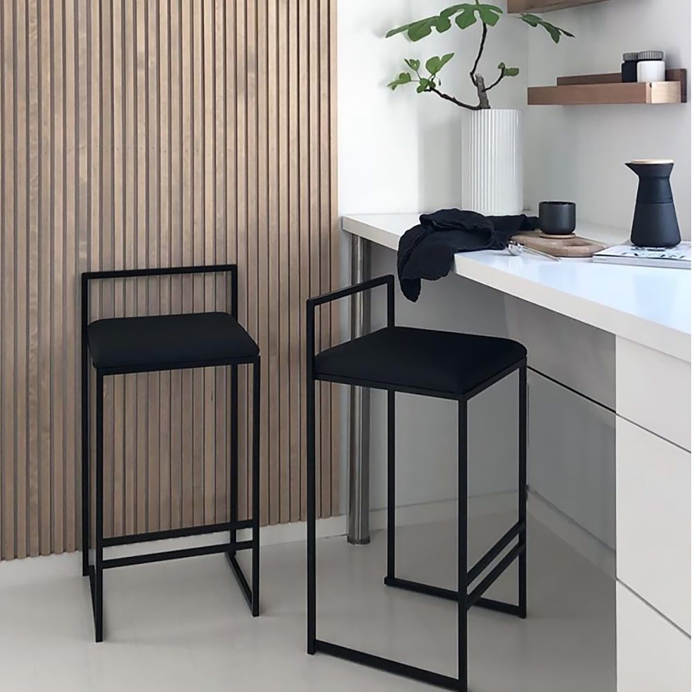 Modern Upholstered Black Velvet 26
