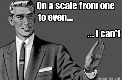 On A Scale From One To Even I Can T Meme Maker Work Quotes Work Memes Public Relations On A Scale From One To Even I Can T Meme Maker Work Quotes Work Memes Public Relations