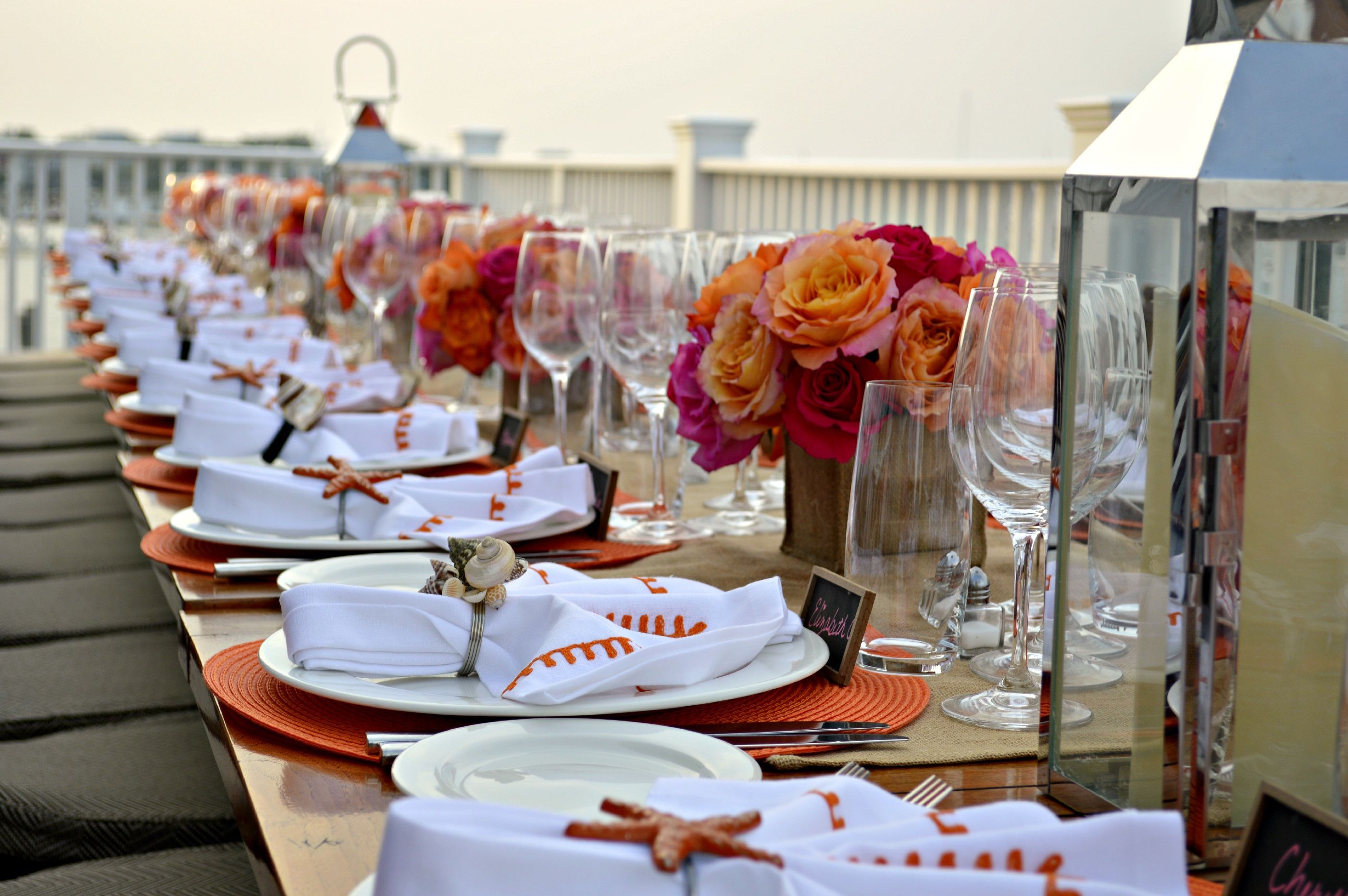 Elegant Yacht Club Wedding Table Decorations Elegant Yacht Club Wedding Table Decorations