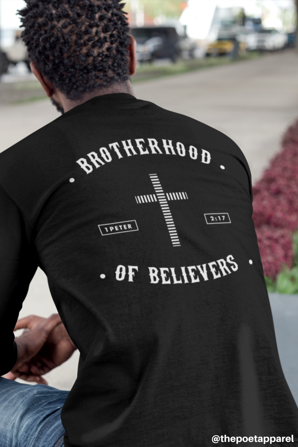 Christian T Shirts Men Long Sleeve Brotherhood Of Believers Christian Apparel The Poet