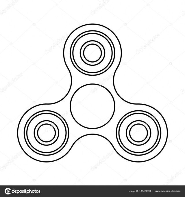 Marvelous Picture of Fidget Spinner Coloring Page albanysinsanitycom