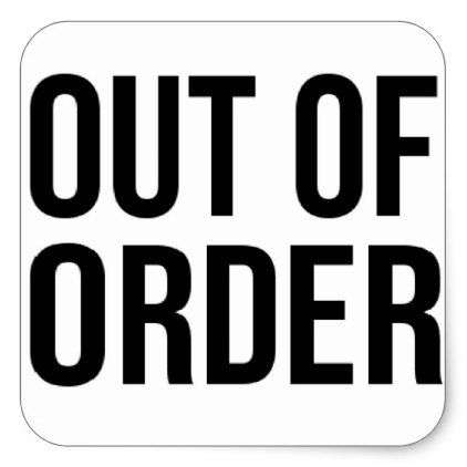 Out Of Order Funny Humour Humor Comedy Square Sticker Zazzle Com In 2021 Humor Funny Logo Humour