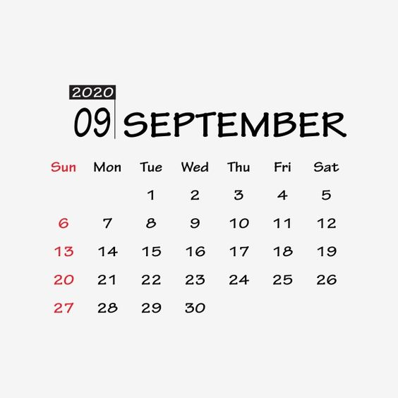 Cute Free Printable September 2020 Calendar In 2020