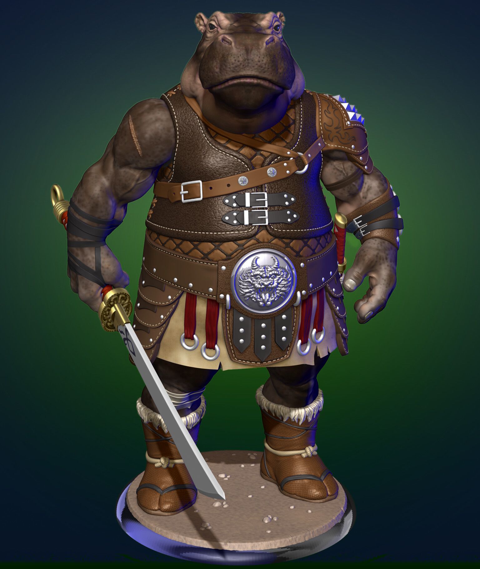 HIPPOPOTAMUS Warrior D D Races Fantasy Beasts Hippopotamus Avian hippopotamus-warrior-d-d-races-fantasy-beasts-hippopotamus-avian