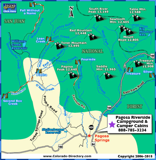 Pagosa Springs Hiking Trails Map - 17d82a75765ff7166607736afec058e4