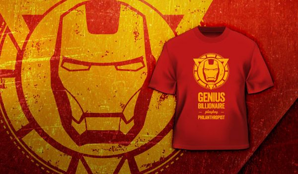 Camiseta Iron Man Jovem Nerd Nerd Camiseta Iron Man Man