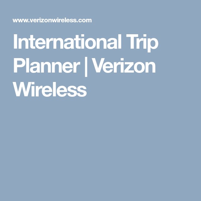 international trip planner
