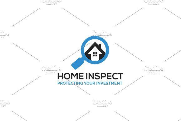Home Inspect Logo Template Logo Templates Logo Inspiration Branding Logo Design Template