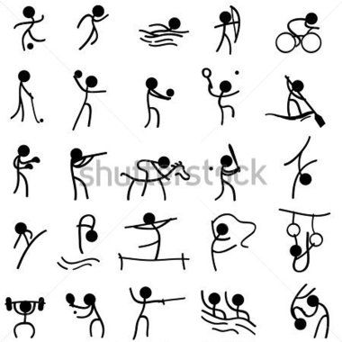 Stick Figure Doodle Sports Signs Stick Figure Drawing Stick Drawings Stick Figures