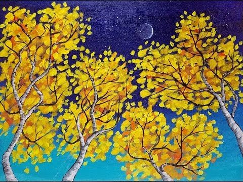 Tree Landscape Paintings On Canvas